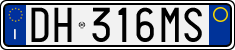 License plate of Italy, Cars (1994 year series)