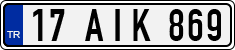 License plate of Turkey, Regular plates