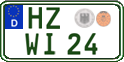 German license plate, Regular plates