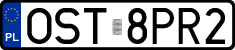 License plates of Poland, Regular car plates
