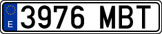 License plates of Spain, Ordinary (2000)