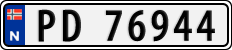 License plate of Norway, Cars