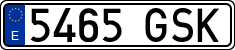 License plates of Spain, Ordinary (2000)