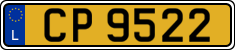 License plate of Luxembourg, 2003 year system
