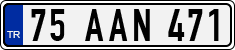 License plate of Turkey, Regular plates