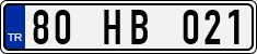 License plate of Turkey, Regular plates