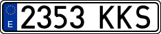 License plates of Spain, Ordinary (2000)