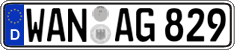 German license plate, Regular plates