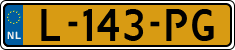 License plate of the Netherlands, Cars