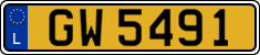 License plate of Luxembourg, 2003 year system