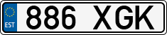 License plate of Estonia, Regular car plates