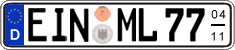German license plate, Seasonal plates