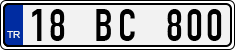 License plate of Turkey, Regular plates