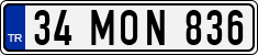 License plate of Turkey, Regular plates