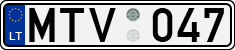 License plate of Lithuania, Cars