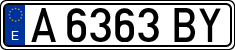 License plates of Spain, 1971 year series