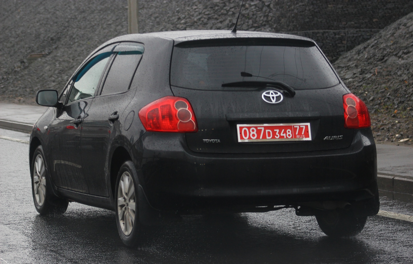 087 D 348 77, Toyota Auris 1st gen 5-door Hatch (E150), 2006–2010