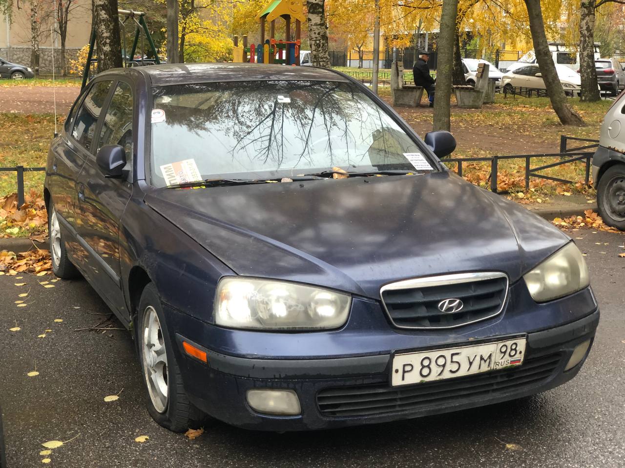 р 895 ум 98, Hyundai Elantra 3rd gen (Sports) Hatch (XD), 2000–2006 (–2010 for CN-market)