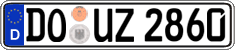 German license plate, Regular plates