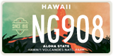 Hawaii, Specialty plates (AB123)
