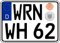 German license plate, Regular plates