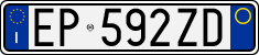 License plate of Italy, Cars (1994 year series)