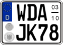German license plate, Seasonal plates