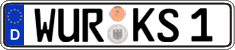 German license plate, Regular plates