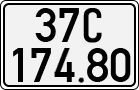 License plate of Vietnam, Cars