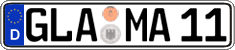 German license plate, Regular plates