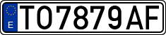 License plates of Spain, 1971 year series