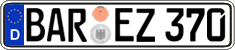 German license plate, Regular plates