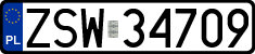License plates of Poland, Regular car plates