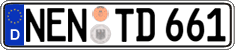 German license plate, Regular plates