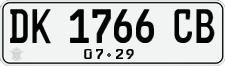 License plate of Indonesia, Regular plates