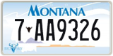 Montana, 1-AB1234 / 10-AB123