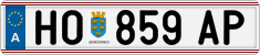 License plate of Austria, Regular plates