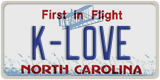 North Carolina, Vanity Plates