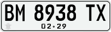 License plate of Indonesia, Regular plates