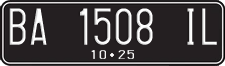 License plate of Indonesia, Regular plates