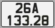 License plate of Vietnam, Cars
