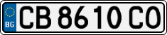 License plate of Bulgaria, Cars