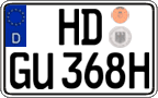 German license plate, Plates for oldtimers (type 