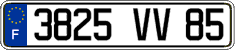 French license plate, FNI