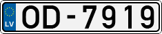 License plate of Latvia, Regular car plates