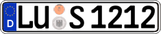 German license plate, Regular plates