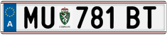 License plate of Austria, Regular plates