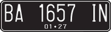 License plate of Indonesia, Regular plates