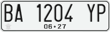 License plate of Indonesia, Regular plates