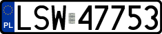 License plates of Poland, Regular car plates